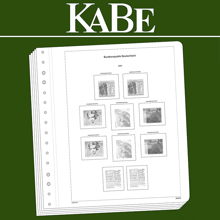 KABE feuilles complémentairesOF République Fédérale d'Allemagne BI-Collect 2019