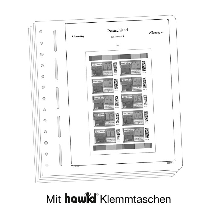 KABE feuilles complémentairesOF République Fédérale d'Allemagne carnet de timbres 2019