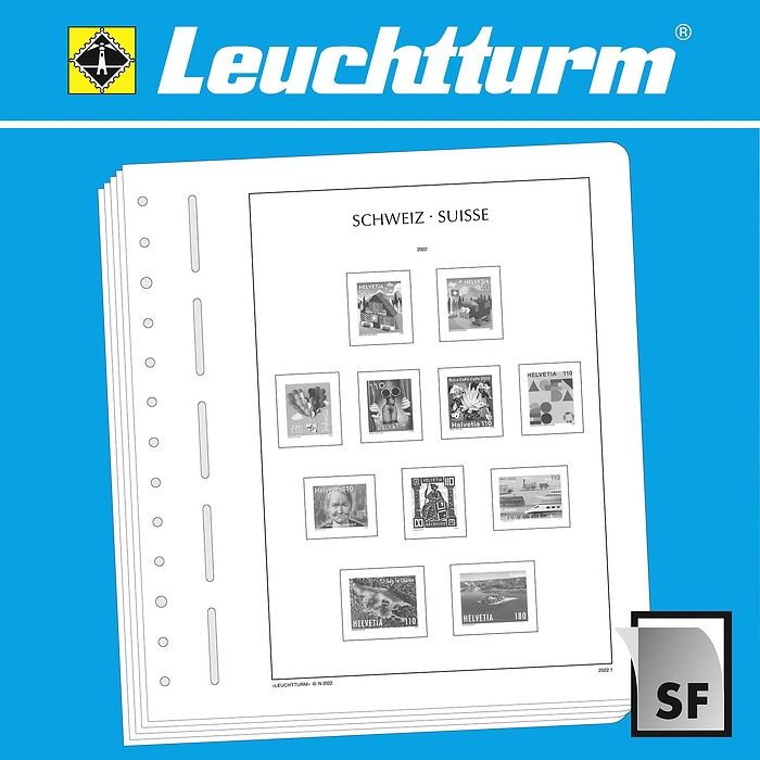 LEUCHTTURM feuilles complémentaires Suisse 2019