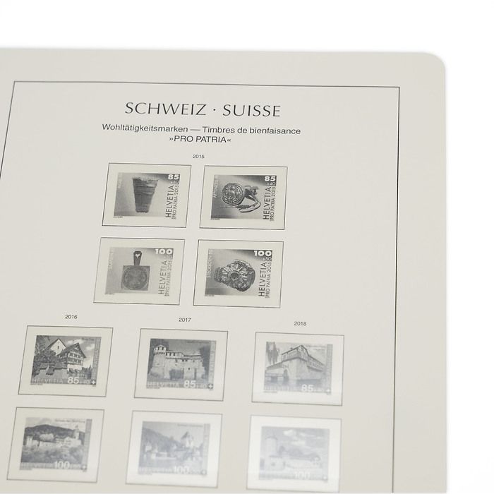 Leuchtturm feuilles complémentaires SF Suisse Pro Patria 2019