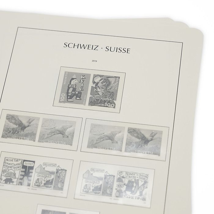 Leuchtturm feuilles complémentaires SF Suisse combinaisons de timbres 2019