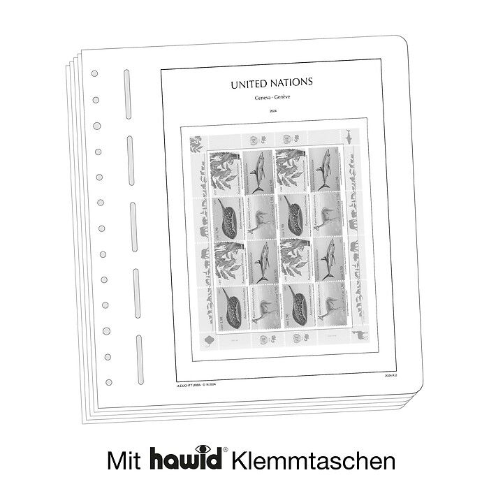 Leuchtturm feuilles complémentaires SF ONU Genève minifeuille 2019