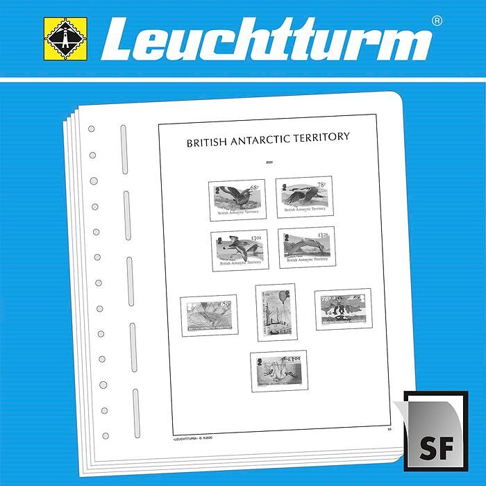 LEUCHTTURM feuilles complémentaires SF Antarctique britannique 2019