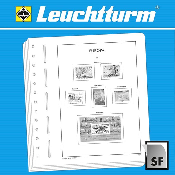 LEUCHTTURM feuilles complémentaires SF Europe émission conjointe 2019