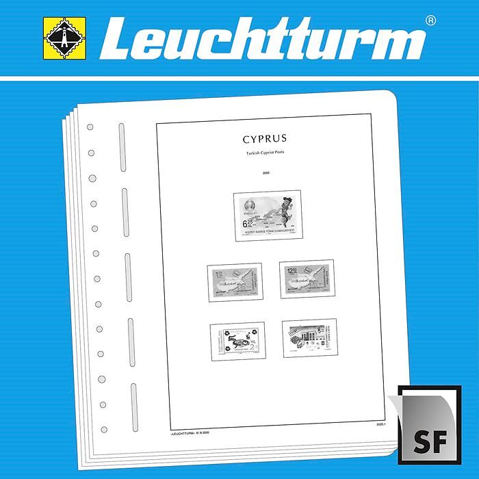 LEUCHTTURM feuilles complémentaires SF Chypre poste turque 2019