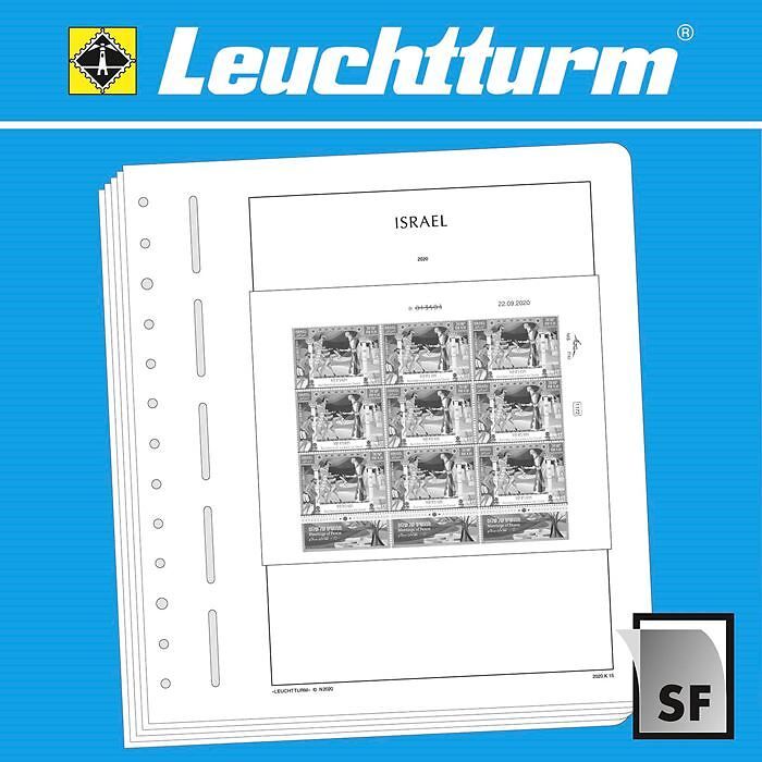 LEUCHTTURM feuilles complémentaires SF Israël minifeuille 2019