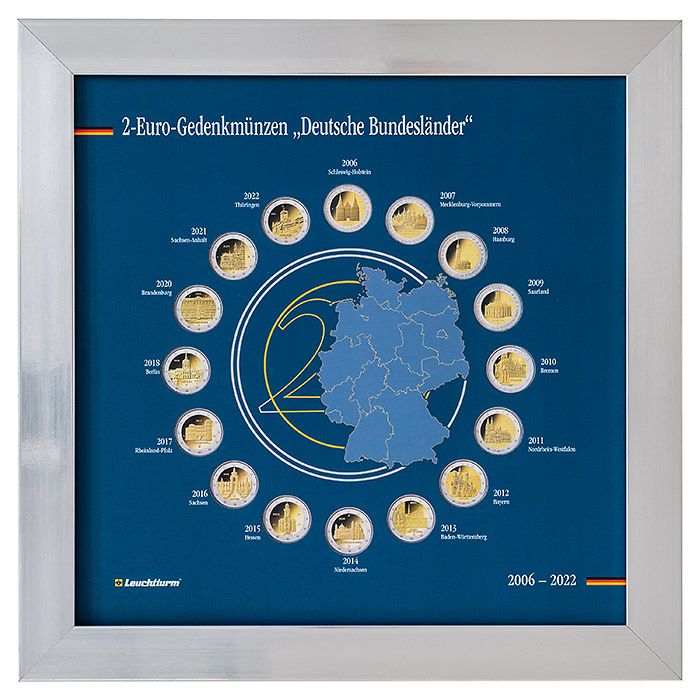 Cadre de présentation pour les 2€ Bundesländer allemands I