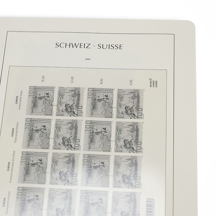 LEUCHTTURM SF Supplement Spéciales Suisse-Feuille Compl. 'Balser Taube & Postrouten' 2020