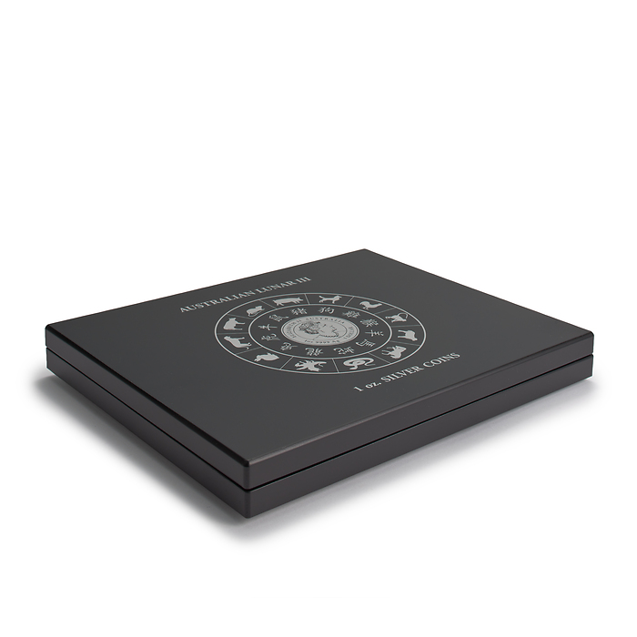 Volterra Uno - Coffret pour 12 pièces en argent  « Lunar III » en capsules originales
