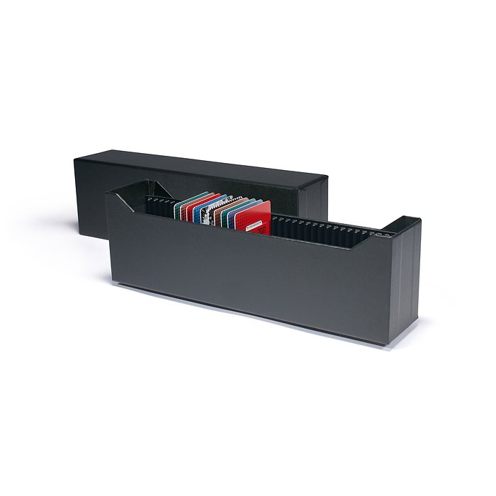 Boîte archive Logik pour 40 lingot d’or façonné en blister ou CoinCards, vertical, noir