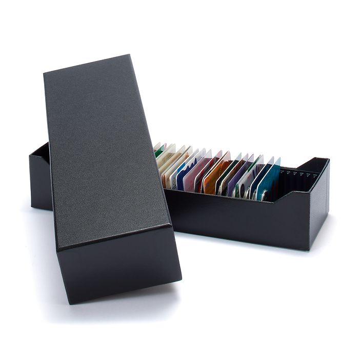 Boîte archive Logik pour 40 lingot d’or façonné en blister ou CoinCards, horizontal, noir