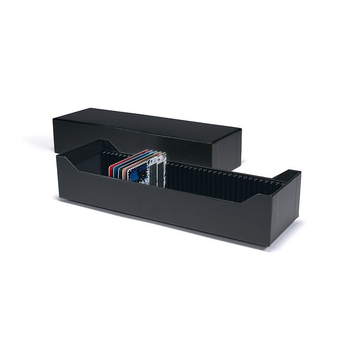 Boîte archive Logik pour 40 lingot d’or façonné en blister ou CoinCards, horizontal, noir