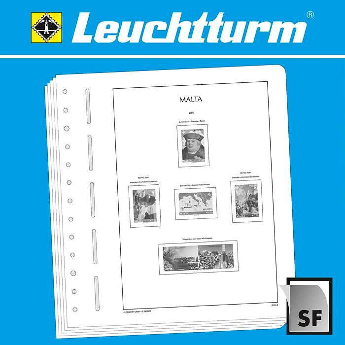 LEUCHTTURM feuilles complémentaires SF Malte 2020