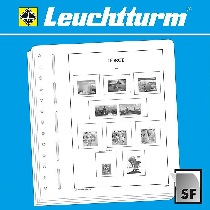 LEUCHTTURM feuilles complémentaires SF Norvège 2020