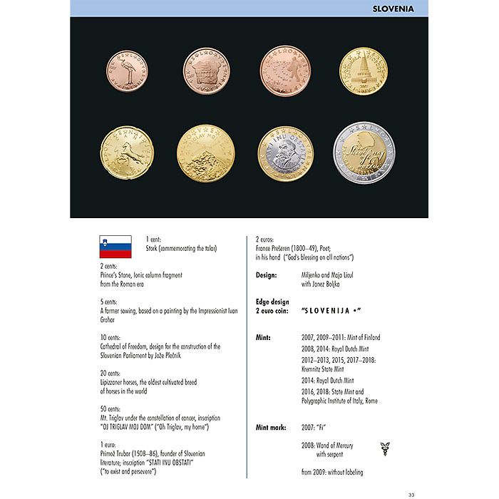 Euro Catalogue pour pièces etbillets 2022, anglais