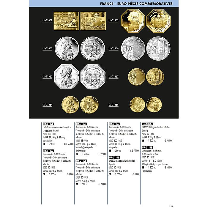 Euro Catalogue pour pièces etbillets 2022, français