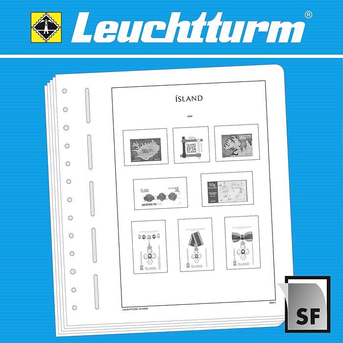 LEUCHTTURM feuilles complémentaires Islande 2020