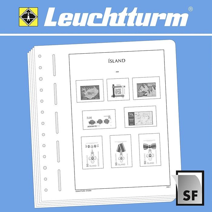 LEUCHTTURM feuilles complémentaires SF Islande 2020