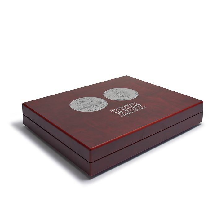 Coffret VOLTERRA DUO de Luxe pour 60 pièces de 20 euros allemandes commémoratives en caps.