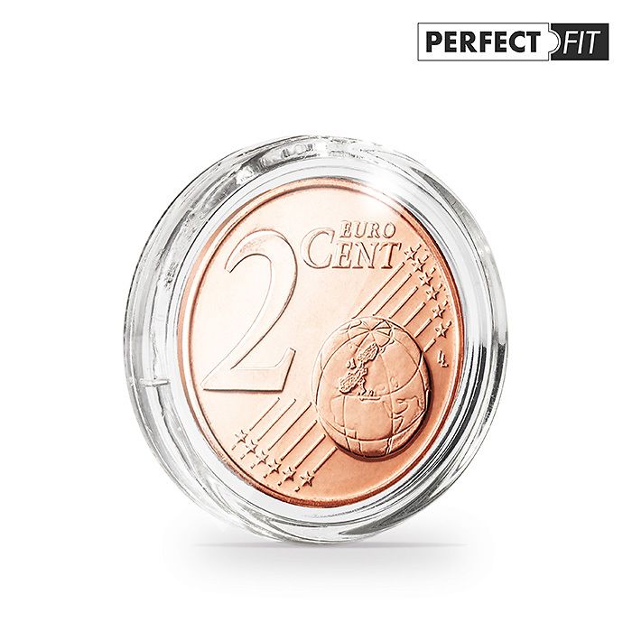 Capsules ULTRA Perfect Fit pour 2 Euro-Cent (18,75 mm), paquete de 10