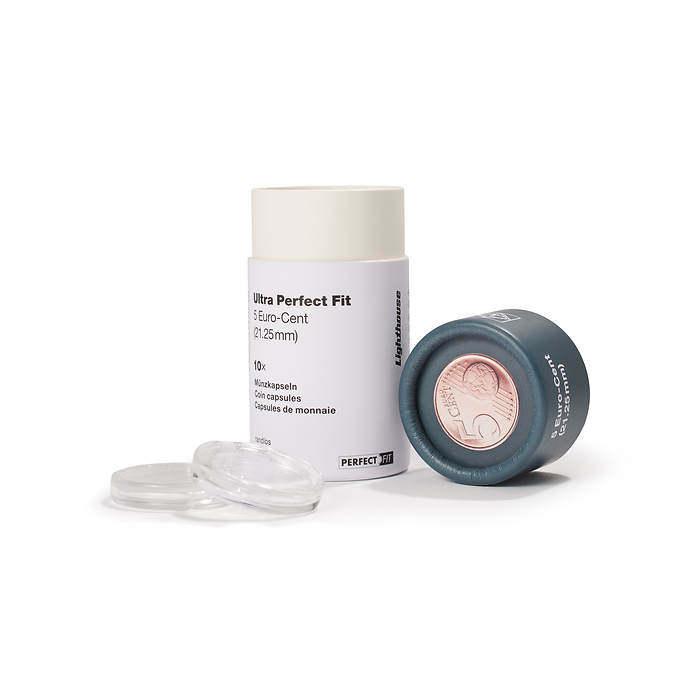 Capsules Ultra Perfect Fit pour 5 Euro-Cent (21,25 mm), paquete de 10