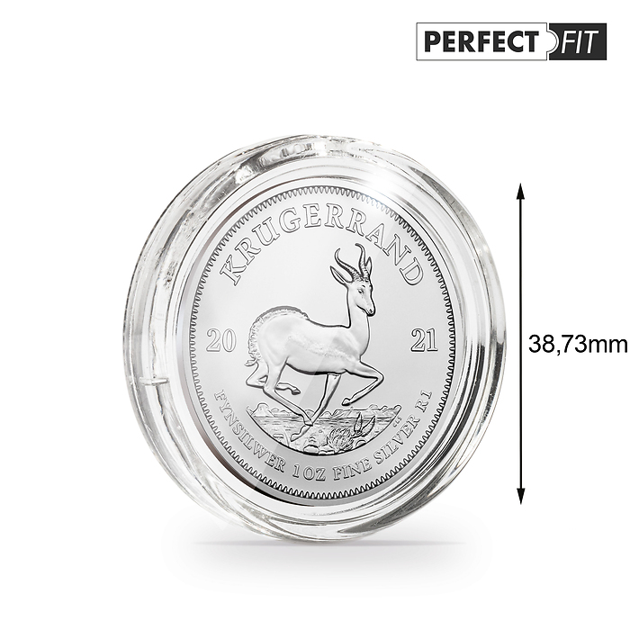 Ultra capsules Perfect Fit pour  1 oz. Krugerrand argent (38.73 mm), paquete de 10