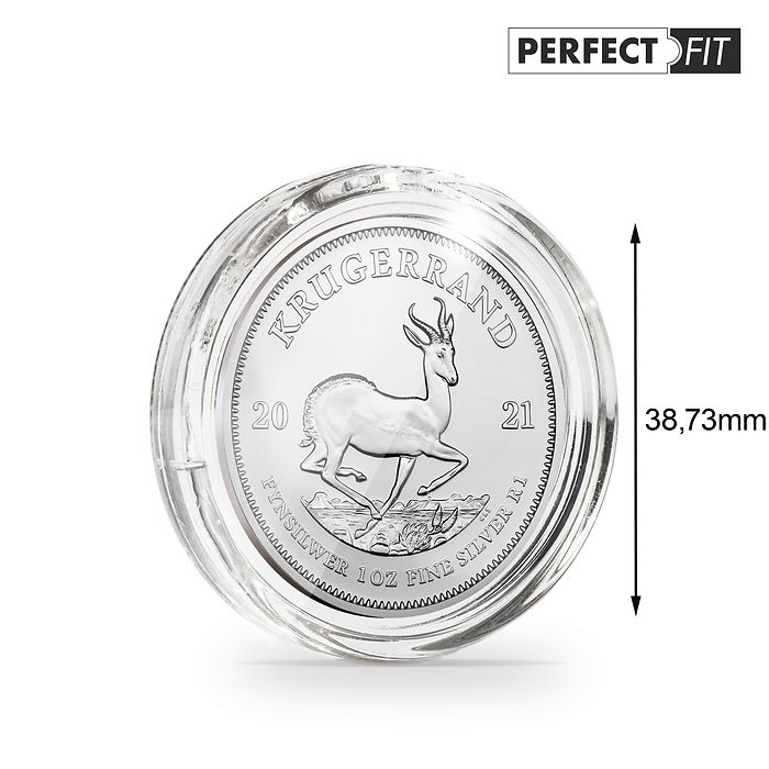 Ultra capsules Perfect Fit pour 1 oz. Silber 39 mm(p.e.Krügerrand, Britannia), paq. de 10