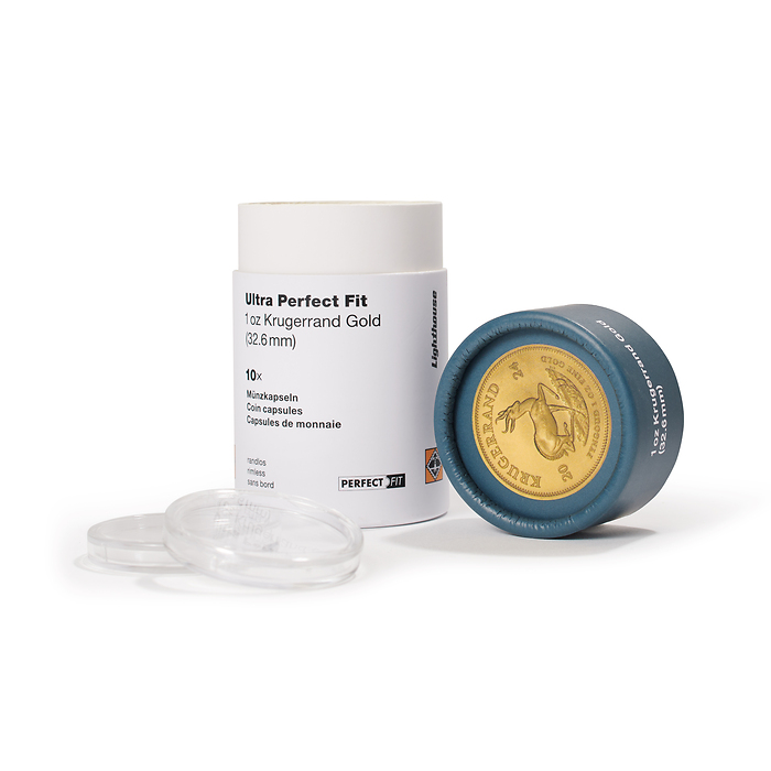 Ultra capsules Perfect Fit pour 1 oz. Krügerrand Gold (32,60 mm), paquete de 10