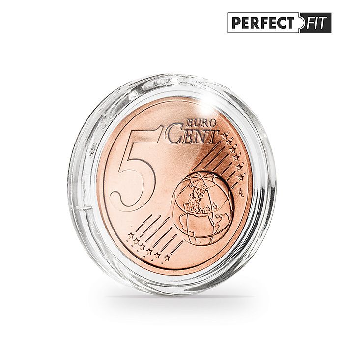 Capsules Ultra Perfect Fit pour 5 Euro-Cent (21,25 mm), paquete de 100