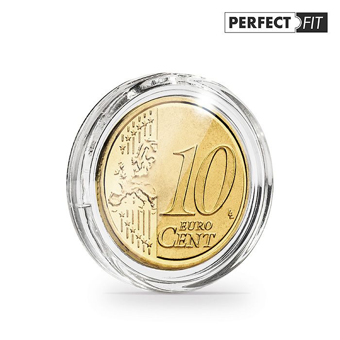Capsules Ultra Perfect Fit pour 10 Euro-Cent (19,75 mm), paquete de 100