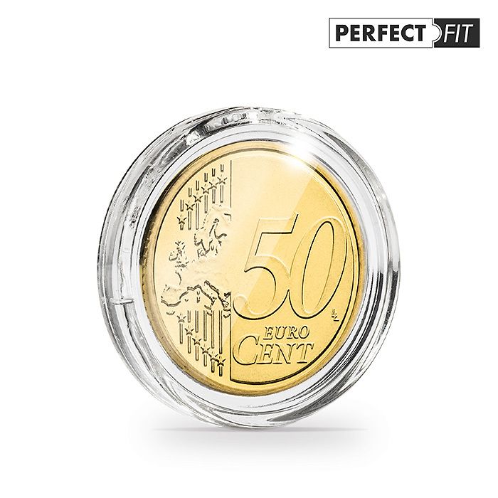 Capsules Ultra Perfect Fit pour 50 Euro-Cent (24,25 mm), paquete de 100