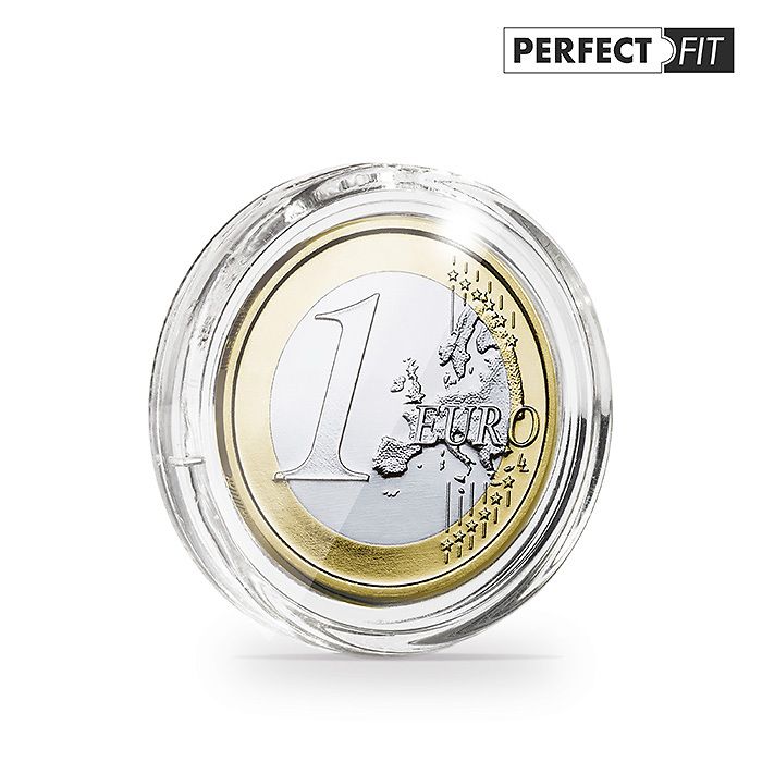 Capsules Ultra Perfect Fit pour 1 Euro (23,25 mm), paquete de 100