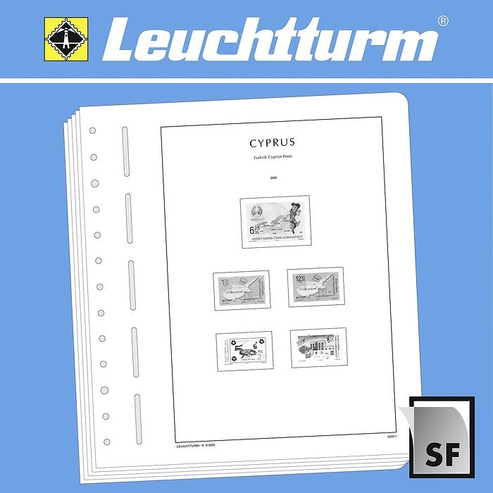 LEUCHTTURM feuilles complémentaires SF Chypre poste turque 2020