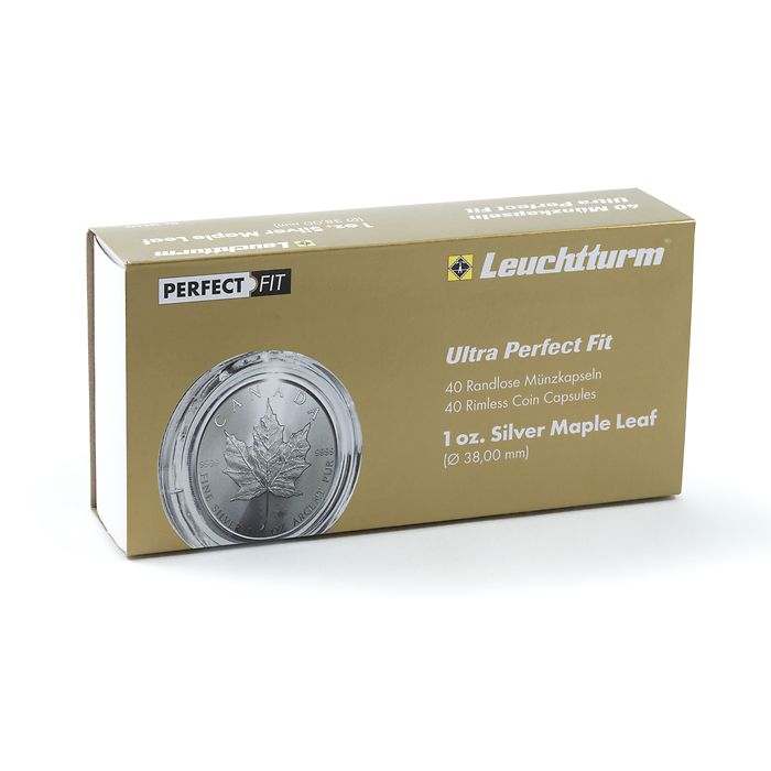Ultra capsules Perfect Fit pour 1 oz. Maple Leaf Silber (38,00 mm), paquete de 40
