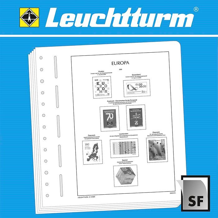 Leuchtturm feuilles complémentaires SF Europe émission concomitante 2020