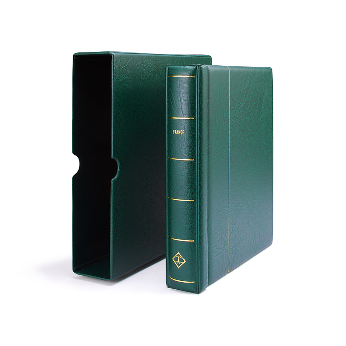 Leuchtturm Album préimprimé SF France 2020-2023, avec étui, vert