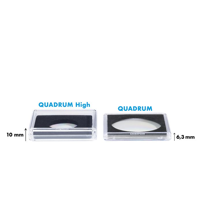 capsules QUADRUM High pour pièces de monnaie de diamètre intérieur 16 mm p. 50