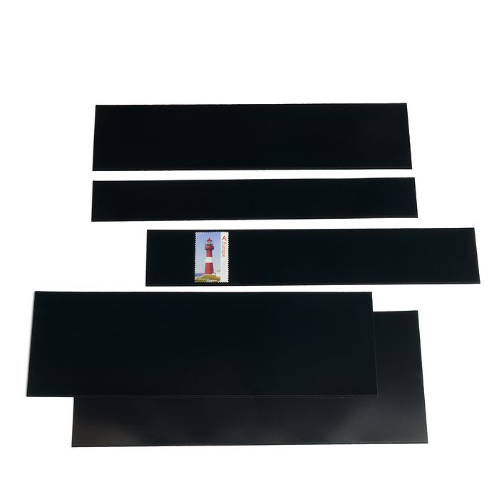 HAWID Assortiment 50 Bandes, 217 x 30-86 mm, fond noir