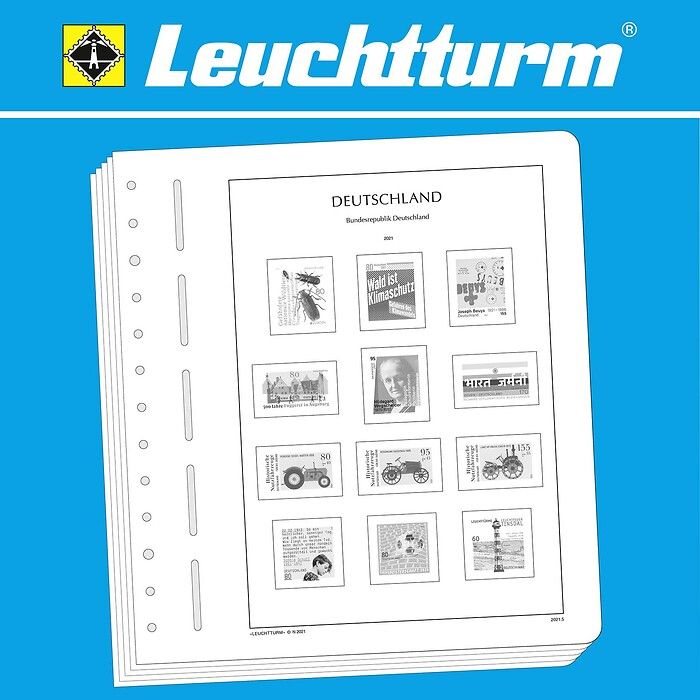 Leuchtturm feuilles complémentaires République Fédérale d'Allemagne 2021