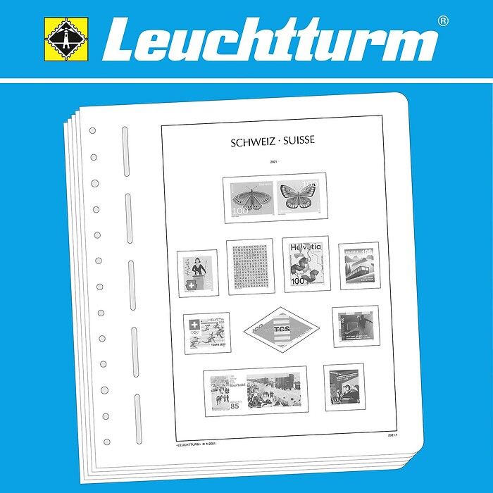 LEUCHTTURM feuilles complémentaires Suisse 2021