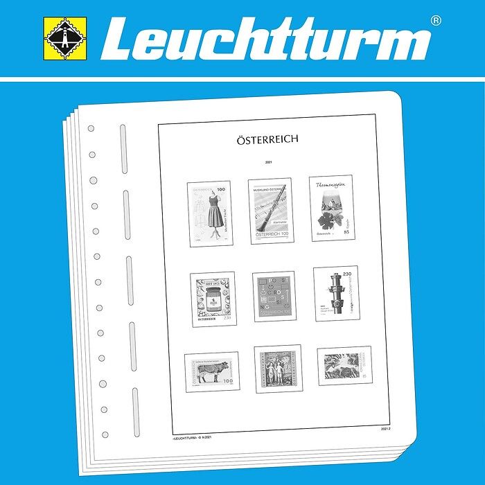 Leuchtturm feuilles complémentaires Autriche 2021