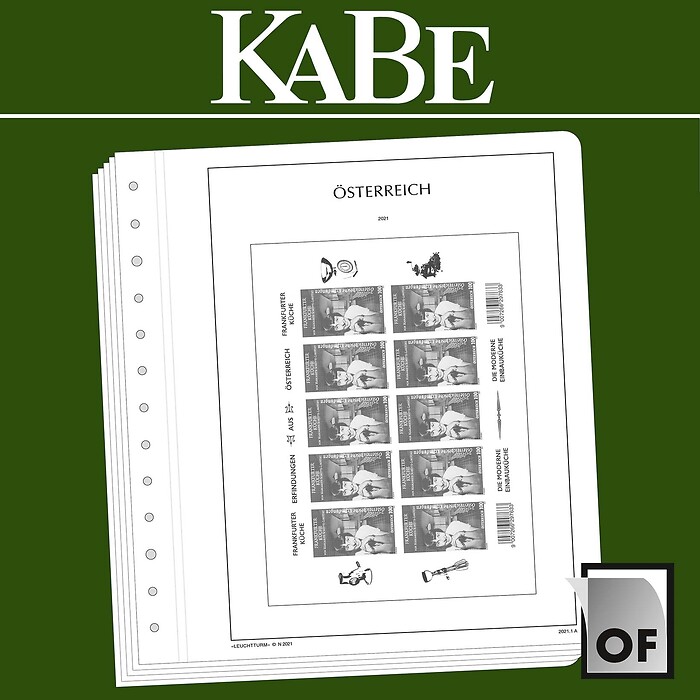 KABE feuilles complémentairesOF Autriche - minifeuille 2021