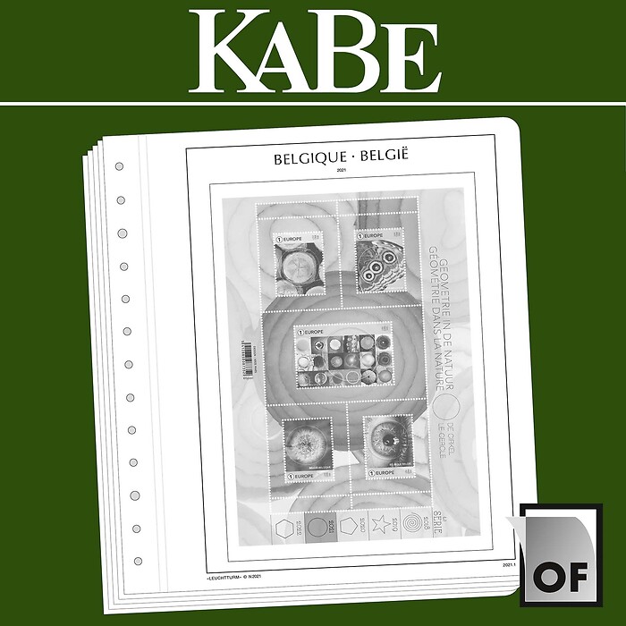 KABE feuilles complémentaires  OF Belgique 2021