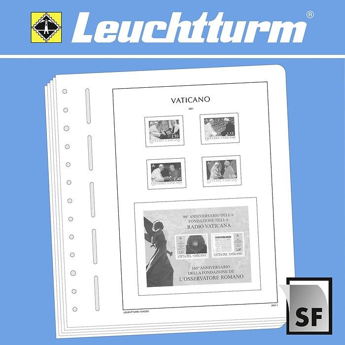 Leuchtturm feuilles complémentaires SF Cité du Vatican 2021