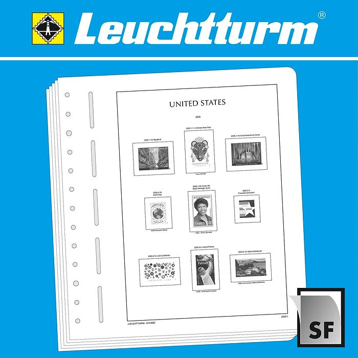 Leuchtturm feuilles complémentaires SF Etats-Unis 2021