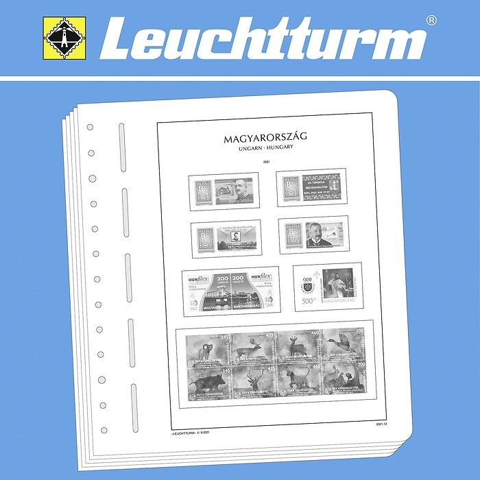 LEUCHTTURM feuilles complémentaires Hongrie 2021