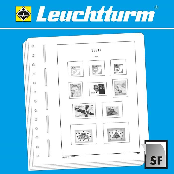 Leuchtturm SF-feuilles préimprimées Estonie 2020-2025