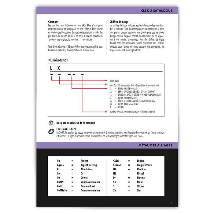 Les livres de cotations de monnaies et billets, en euros et en