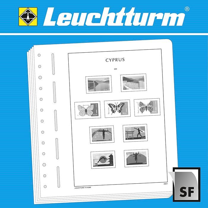 Leuchtturm SF-feuilles préimprimées Chypre 2020-2025