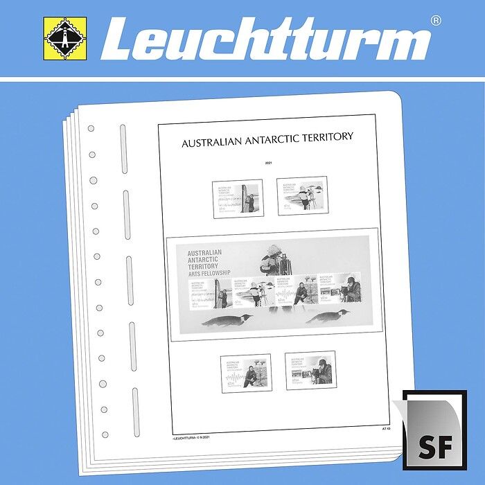 LEUCHTTURM feuilles complémentaires SF Territoire antarctique australien 2021